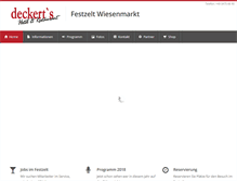 Tablet Screenshot of festzelt-wiesenmarkt.de